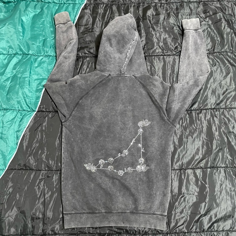 Capricorn Unisex Grey/Diamond Sweatshirt Hoodie